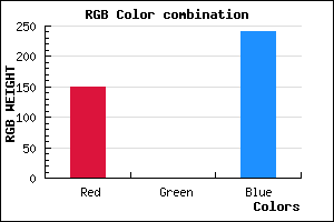 rgb background color #9600F1 mixer