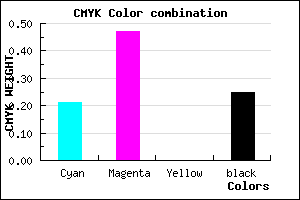 #9665BE color CMYK mixer
