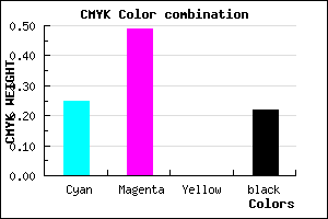 #9665C7 color CMYK mixer