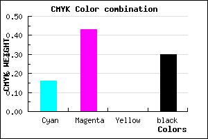 #9666B2 color CMYK mixer