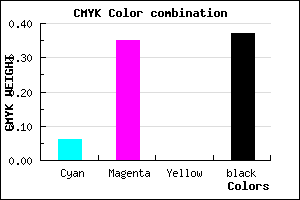 #9668A0 color CMYK mixer
