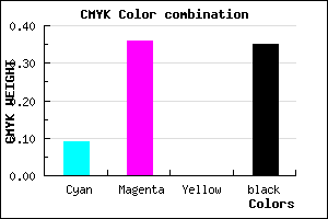 #9669A5 color CMYK mixer