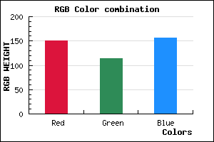 rgb background color #96729C mixer