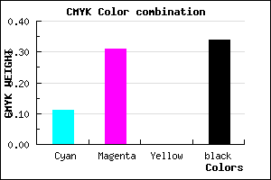 #9675A9 color CMYK mixer