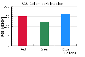 rgb background color #967AA4 mixer