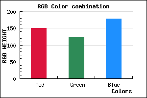 rgb background color #967AB2 mixer
