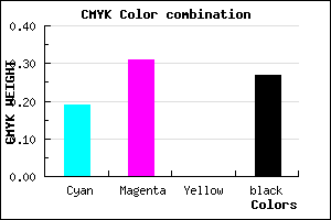 #967FB9 color CMYK mixer