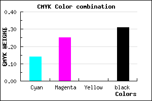 #9683AF color CMYK mixer