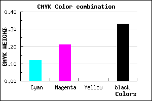 #9687AB color CMYK mixer