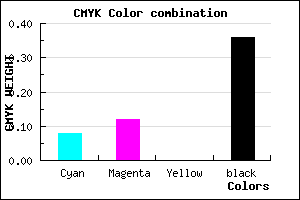 #9690A3 color CMYK mixer
