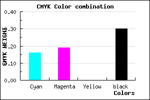 #9690B2 color CMYK mixer