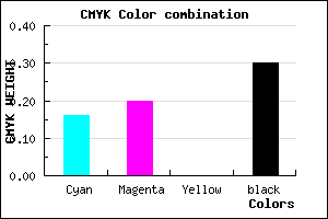 #9690B3 color CMYK mixer