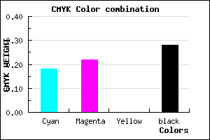 #9690B8 color CMYK mixer