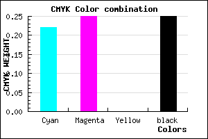#9690C0 color CMYK mixer