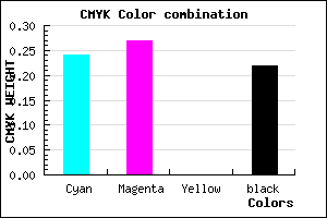 #9690C6 color CMYK mixer