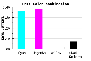 #9692EC color CMYK mixer