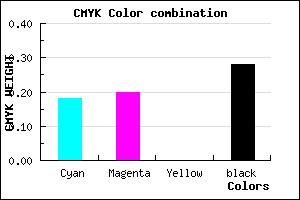 #9693B7 color CMYK mixer
