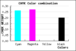 #9694CC color CMYK mixer