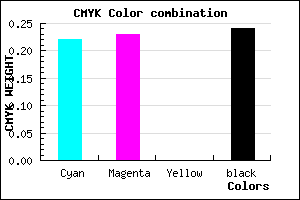 #9695C1 color CMYK mixer