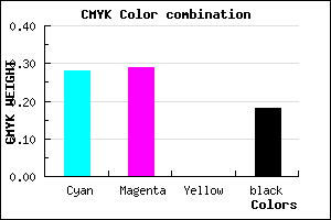 #9695D1 color CMYK mixer