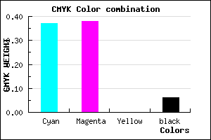#9695EF color CMYK mixer