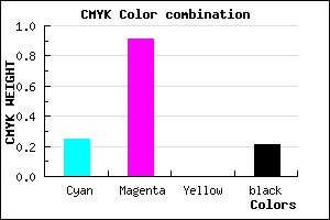 #9613C9 color CMYK mixer