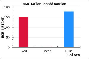 rgb background color #9602B0 mixer