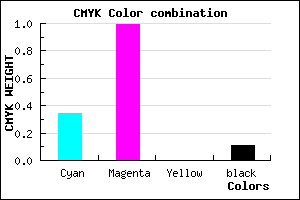 #9602E2 color CMYK mixer