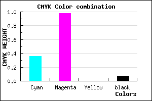 #9604EC color CMYK mixer