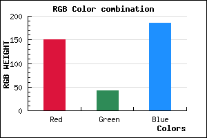 rgb background color #962BB9 mixer