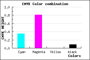 #962BE7 color CMYK mixer