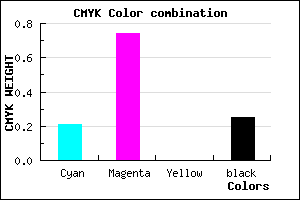 #9631BF color CMYK mixer