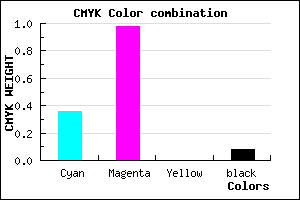 #9605EB color CMYK mixer