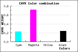 #9637C3 color CMYK mixer