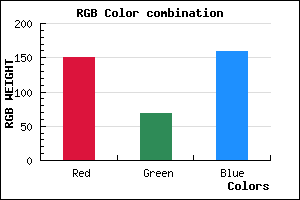rgb background color #96459F mixer