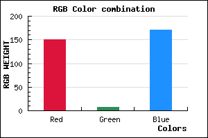 rgb background color #9607AB mixer