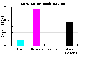 #9646A4 color CMYK mixer