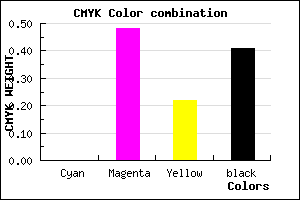 #964E75 color CMYK mixer