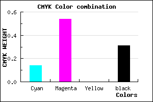 #9651AF color CMYK mixer