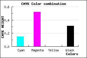 #9655B1 color CMYK mixer