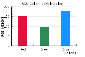 rgb background color #965DB1 mixer