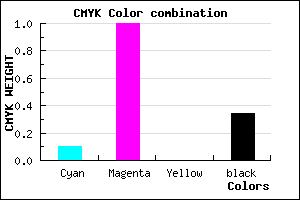 #9700A8 color CMYK mixer