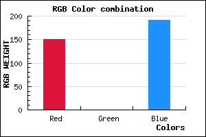 rgb background color #9700BF mixer