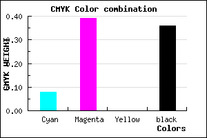 #9764A4 color CMYK mixer