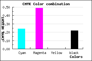 #9765C6 color CMYK mixer