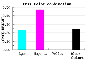 #9767C3 color CMYK mixer