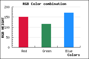 rgb background color #9773AB mixer
