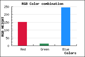 rgb background color #970CF5 mixer