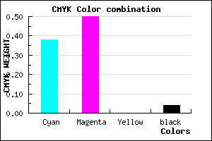 #977AF5 color CMYK mixer