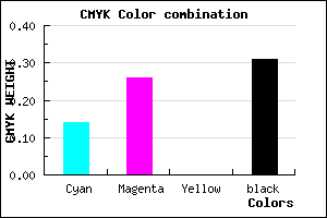 #9782B0 color CMYK mixer